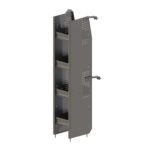 N5 Series Cargo Van Shelving, Bookshelf, 12" Wide, 4 Trays - N5-RA12-4